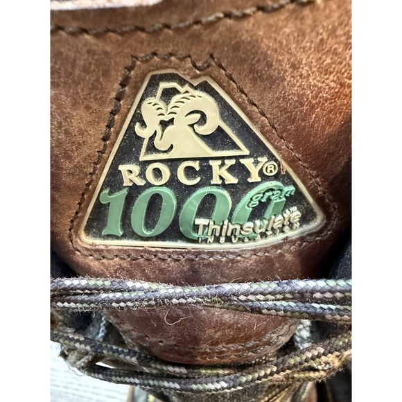 Rocky Gore-Tex Camo Brown Leather 1000g Thinsulate Winter Boots Men\'s Size‎ 8.5 main image 2